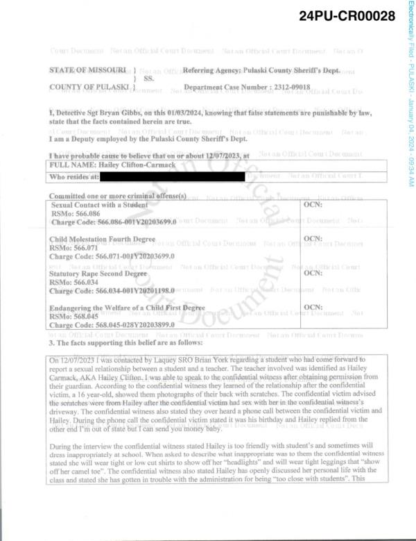 Clifton-Carmack -- a recently divorced mother of two -- would often wear “tight or low-cut shirts” to show off her “headlights” and “tight leggings that ‘showed off her camel toe,'” according to court docu<em></em>ments. 