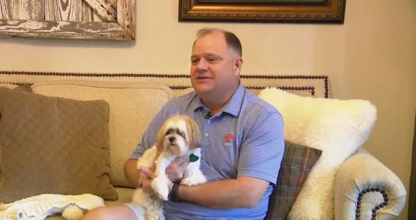 Lane Dyer's wife wrapped up Oakley, put pressure on the wounds and rushed her to the emergency vet.