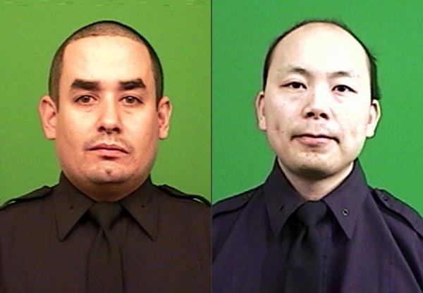 Brogan ho<em></em>nored slain officers Rafael Ramos and Wenjian Liu, who were killed in the line of duty.