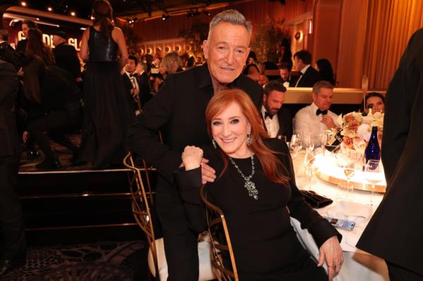 
Bruce Springsteen and Patti Scialfa at the 81st Golden Globe Awards held at the Beverly Hilton Hotel on January 7, 2024